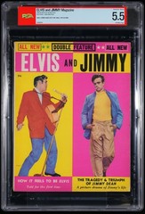 1956 Elvis PSA 5 .5 and Jimmy Magazine James Dean Music POP Culture RARE