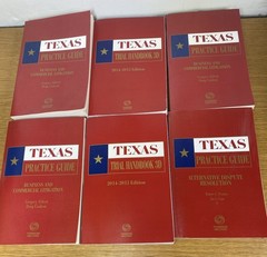 Texas Practice Guide Litigation 6 Volume Set Thomson Reuters-Nice