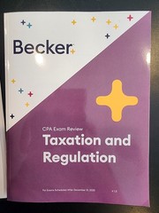 Becker CPA Exam Review REG book with update for post 7/1/2026 Exam (Barely Used)