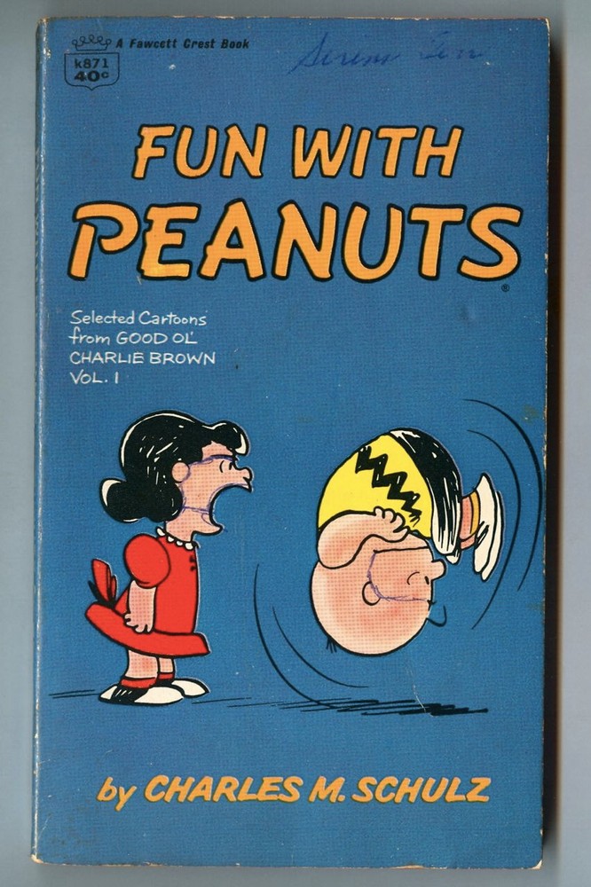 FUN With PEANUTS by Charles M. SCHULZ! Vintage 1967 FAWCETT CREST Paperback!