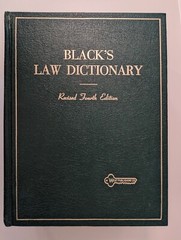 BLACK’S LAW DICTIONARY Revised Fourth 4th Edition 1968 Henry Campbell Black HC