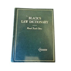? Black’s Law Dictionary Revised Fourth Edition by Henry Campbell Black 1968
