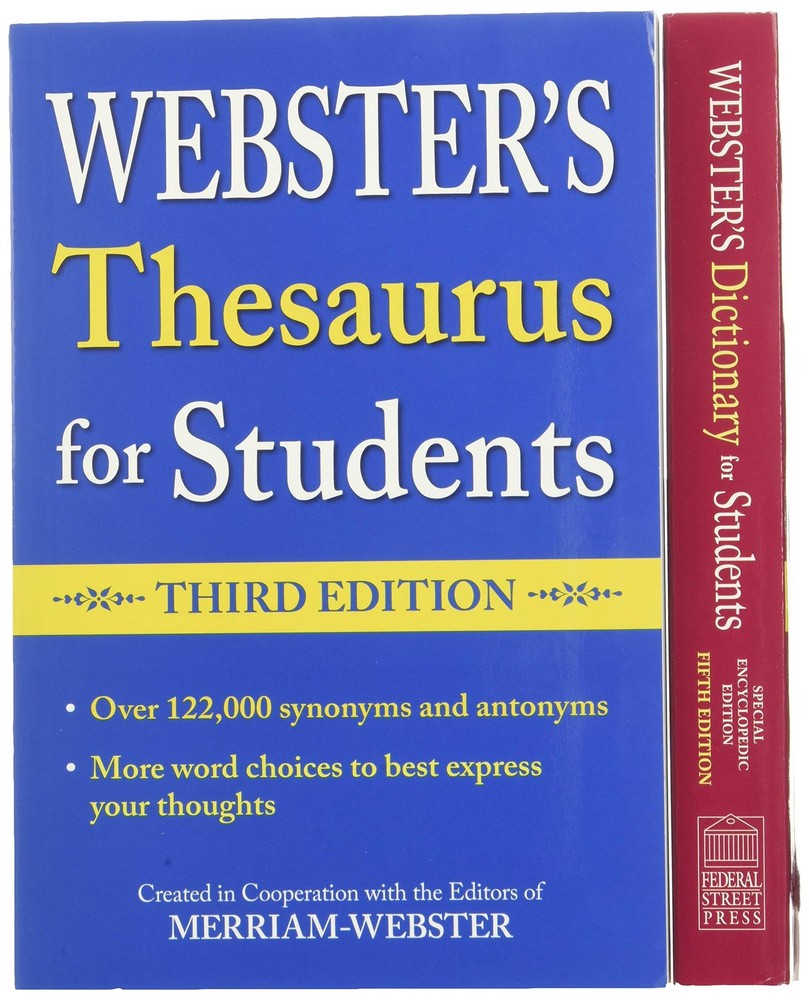 FEDERAL STREET PRESS Merriam-Webster Webster’s for Students Dictionary and T…