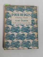 Vtg 1935 HCDJ 1st ~ FOUR HEDGES GARDENER’S CHRONICLE ~ Clare Leighton ~ SIGNED
