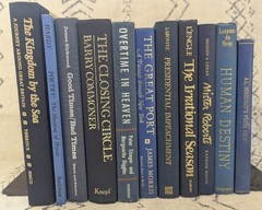 Vintage book lot – decoration, props, staging, reels – 10 lbs Navy & black