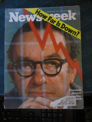 Newsweek Magazine February 1975 How Far is Down Alan Greenspan Economic Advisor