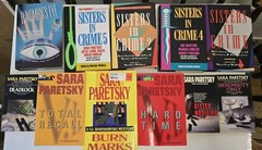 Lot Of 11 Vintage Sara Paretsky Crime Mystery Books. V.I. Warshawski And More