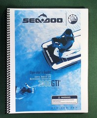 2005 SeaDoo GTI Series Operator’s Manual with Protective Covers