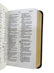 BIBLIA MINI BOLSILLO IMI PIEL NEGRO REINA VALERA 1960 CANTO DORADO