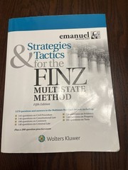 Bar Review: Strategies and Tactics for the FINZ Multistate Method (2019)