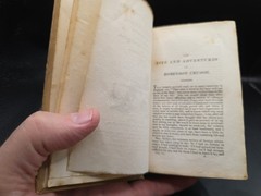 1822 Robinson Crusoe 2 vo. *Original Paper Bindings* Unique Printing