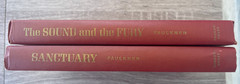 William Faulkner Vintage 2 Book Lot: The Sound and the Fury, Sanctuary