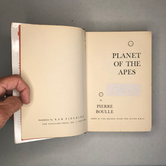 Planet of the Apes Pierre Boulle 1963 Vanguard Press HC Ex-Library DJ