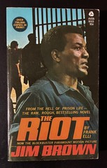 The Riot by Frank Elli Jim Brown Movie Tie-In Edition 1968 Avon Vintage PB EX