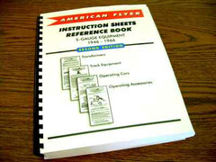 American Flyer Instruction Sheets Reference Book – S-Gauge Equipment 1946-1966