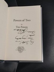 Signed Tim Powers Powers of Two Nesfa Press Hardcover Near Fine Condition