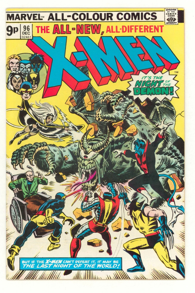 X-Men #96 Marvel Comics VFN 8.0 White Pages