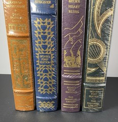 FRANKLIN LIBRARY Book Lot of 4 Signed First Leather Bound Books New SEALED
