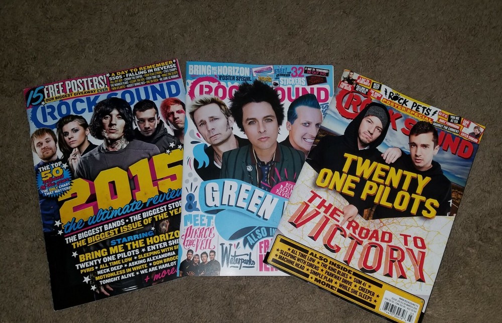 Rock Sound Magazine’s, Lot Of 3