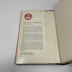 The Nature of Mysticism by David Knowles HC First Edition Very Good 1966