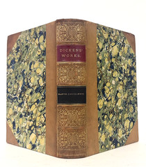 c1890- Charles Dickens- Martin Chuzzlewit- Leather- Classic