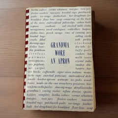 South Dakota SD Cookbook Vintage Ethnic Pioneer Antique Norwegian Grandma Apron