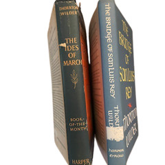 Vtg. THE IDES of MARCH & THE BRIDGE of SAN LUIS REY by Thornton Wilder 1948-1955