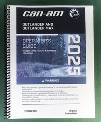 2025 Can-Am Outlander 700 4X4 Owner’s Manual: 414 Pages & Protective Covers