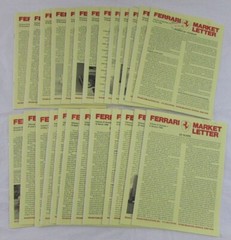 FERRARI 1996 Ferrari Market Letter Vol 21 Issues 1-4 & 6-26 (25 Issues In All)