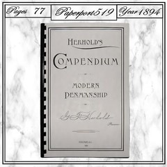 1894 Herhold’s compendium of modern penmanship 77 Pages