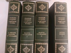Charles Dickens Complete Works Centennial Edition 24 HC Vols Green Gold Binding