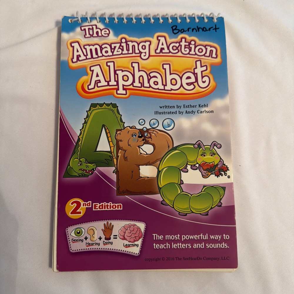 Amazing Action Alphabet Flip Chart- Use 3 Senses To Learn Letter Sounds By Kehl