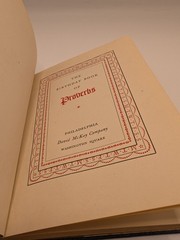 The Birthday Book of Proverbs David Mckay Company PA / Washington Square pocket4