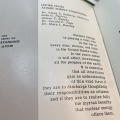 Lot of (8) Vintage 1960s US Atomic Energy Commission Booklets See Photos