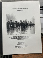 Triangle Shirtwaist Factory Fire Memorial Compilation 2006 sweat shop immigrant