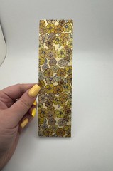 Yellow Flower Pattern Cardstock Bookmark Original LKZArtCreations Booktok
