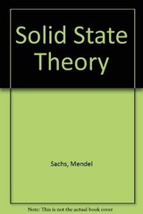 Solid State Theory