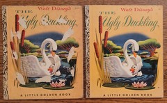 Disney’s The Ugly Duckling 2 Little Golden Books #D22 “A” + “B” 1952
