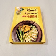 Quick Cuisine At Your Fingertips – Hardcover – Ring/Wire Bound – NEW