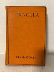RARE DRACULA 1897 BRAM STOKER NEW YORK GROSSET & DUNLAP ORANGE HARD COVER BOOK