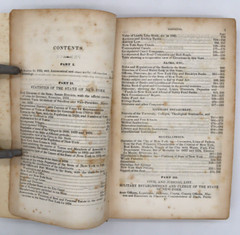 1835 New York Annual Register For 1835 First Edition Lacking the Map 484 pages