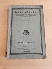 Vtg Ned Albert TEMPEST AND SUNSHINE 1937 Samuel French Dramatization In 3 Acts