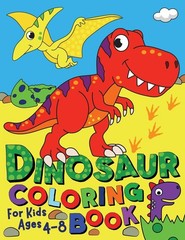 Dinosaur Coloring Book: For Kids ages 4-8 (Silly Bear Coloring Books) – pape…