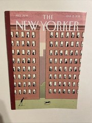 THE NEW YORKER Magazine March 15 2021 COVER Tom Gauld “CAPTIVE AUDIENCE “