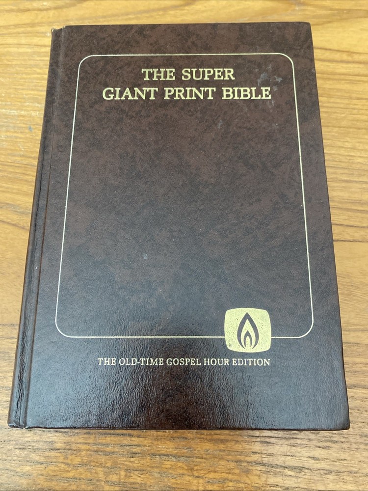VTG SUPER GIANT PRINT BIBLE Psalms & Proverbs New Testament Old Time Gospel Hour
