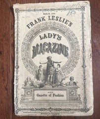1866 March Frank Leslie’s Lady’s Magazine Women Fashion Gazette Civil War Era