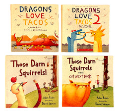 4 Lot Children’s Picture Books by Adam Rubin: Dragons Love Tacos & More – PBs
