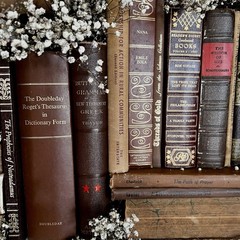 Vintage Book Lot | BROWN Colors | Library Bookshelf Decor | Old Library Staging