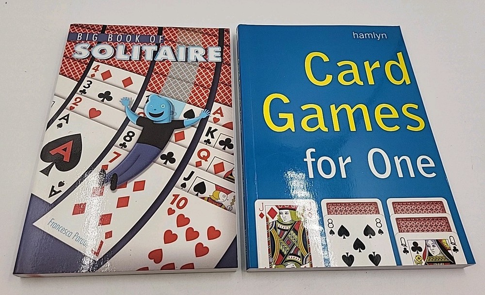 Card Games for One & Big Book Of Solitaire, Mint