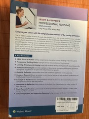 Leddy and Pepper’s Professional Nursing by Lucy Hood (2017, Trade Paperback)